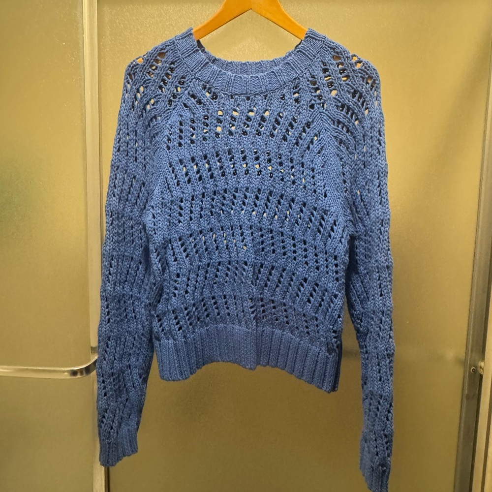 Blue Knit Women's Sweater